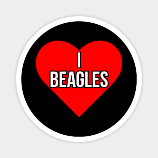 I love Beagles Magnet